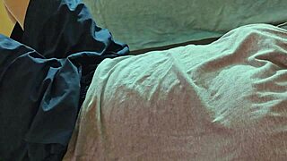 Chubby asian teen rides step-brother-in-law's bbc creampie bedroom quickie.