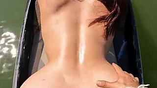 Big Ass Latina Milf Fucked Hard on Jet Ski in Public Waters