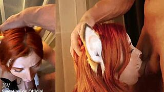 cute fox you want this big dick deepthroat cum on face?