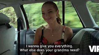 did pretty village girl show her pussy to stranger on way to grandma?