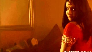 exotic oriental brunette sways sexy belly in erotic nude dance