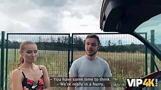 did pretty village girl show her pussy to stranger on way to grandma?