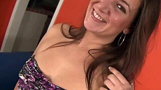 Shaved girl sucks big cock then fucks hard for facial cumshot