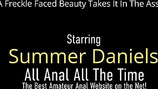 Pale Brunette Maria Marley Gaped Anal Bent Over Doggystyle Cumshot