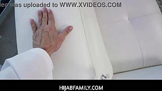 horny hijab babe deepthroats ozzy sparx monster cock