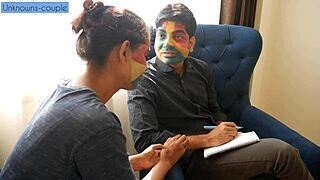 Sext Asian Student Shraddha Begs Hot Teacher for Rough Bedroom Fuck