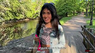 What If Friend's Toy Makes Me Cum in Skirt on Busy Street?