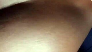 damn ebony teen sneaks curved monster cock while fam next door