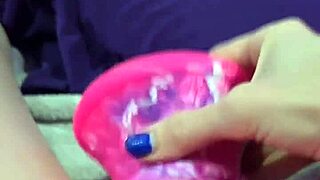 skinny milf wife squirts huge twice dirty talking on video call with shaved pussy