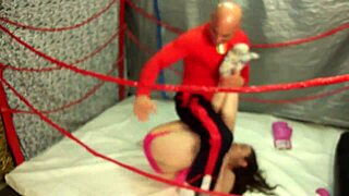 juggy babe wrestles guy in sexy match... loses and fucks for cash 💦👊 or wins 500$? 😏