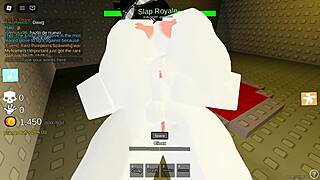 Two cute futanari bitches with big asses and tits play lesbian in roblox