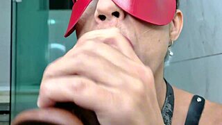 Sexy Masked Milf Takes Rough Anal Insertions Gaping Asshole And Pisses!