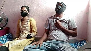 stepsis best friend threesome creampie ride with horny hindi moans