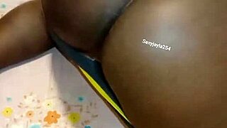 naughty bottom bends over to show huge ass