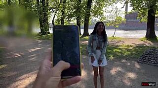 What If Friend's Toy Makes Me Cum in Skirt on Busy Street?