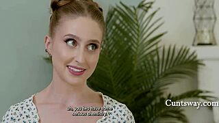 Step mom measuring teen turns into scissoring lick orgasm rimjob mess-up!