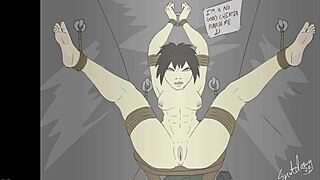 what if the bound cheater's feet fantasy turns into cartoon bondage trouble
