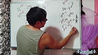 asian amateur explores bedroom algebra roots intimately