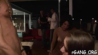 cute angels compete in hardcore pounding contest with huge cumshots and facials