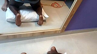 Gym ebony goddess shakes huge Brazilian ass for worship!