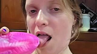skinny milf wife squirts huge twice dirty talking on video call with shaved pussy
