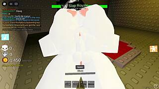 Two cute futanari bitches with big asses and tits play lesbian in roblox