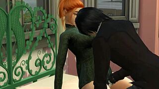 sims 4 vampire seduces chubby nerd kissing licking tits pussy 😘👅