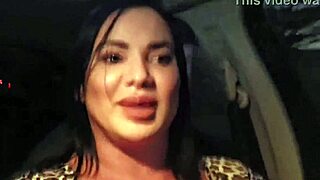 athletic milf driver sucks big cock clit in car outdoor ride