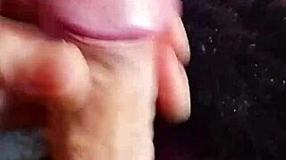 guy jerks his small cock solo