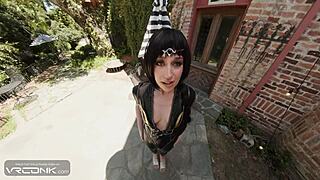 shadowheart brunette vr cosplay baldur's gate fucks moans cumshot riding pov?
