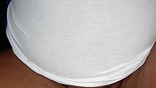 hey bbw mom fingers wet pussy alone