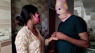 Devar why you fuck desi bhabhi pussy so rough in kitchen today