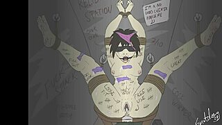 what if the bound cheater's feet fantasy turns into cartoon bondage trouble