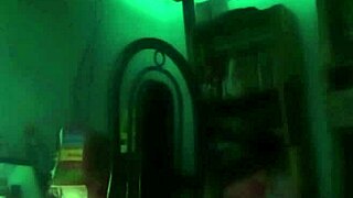 amateur latina couple gets cozy and sensual on webcam in the dark