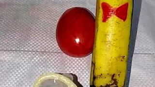 redhead's wet asshole gets hardcore banana anal by daddy man