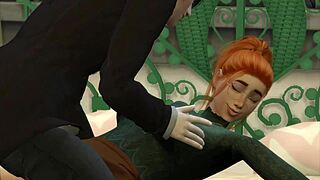 sims 4 vampire seduces chubby nerd kissing licking tits pussy 😘👅