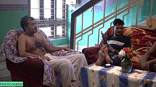 Bhabhi's wild gangbang party ignites amazing interracial heat