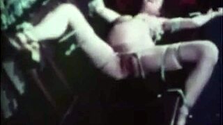Vintage pregnant lesbians share intimate retro beaver moments
