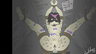 what if the bound cheater's feet fantasy turns into cartoon bondage trouble