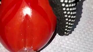 redhead's wet asshole gets hardcore banana anal by daddy man