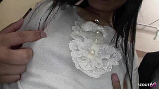 Skinny Japanese Teen Takes Double Creampie In MMF 3some Uncensored JAV!