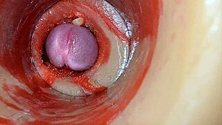 Internal Camera Reveals Huge Creampie Deep Inside Swollen Wet Pussy