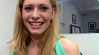 Young Office Babe Teases POV Cock Slowly
