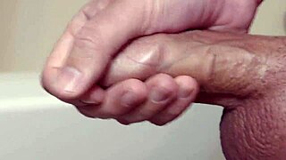 dick cums deliciously in close-up slow motion