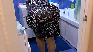 Mature Housewife Bends Ass for Intense Big Cock Thrust
