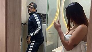 Busty Babe Begs Neighbor's Monster Cock To Fix Her Shower