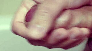 dick cums deliciously in close-up slow motion