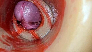 Internal Camera Reveals Huge Creampie Deep Inside Swollen Wet Pussy
