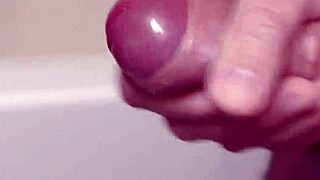 dick cums deliciously in close-up slow motion