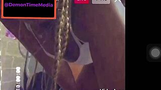 Hot 18yo ebony twerks monster big ass on instagram webcam demon time demontimemedia